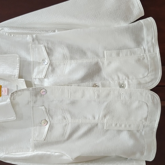 Ruby Rd. White Button-Up Jacket - Picture 2 of 11